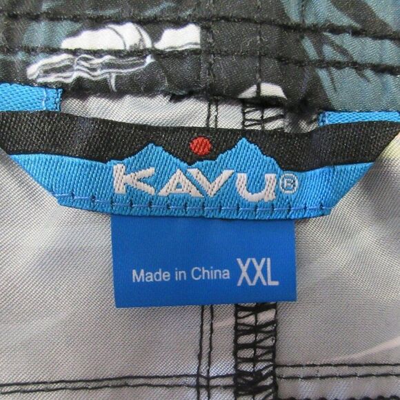 KAVU Sound Shorts Sail Away Night Men Sz XXL Elastic Waist Mesh Pockets Drawcord - Picture 3 of 11